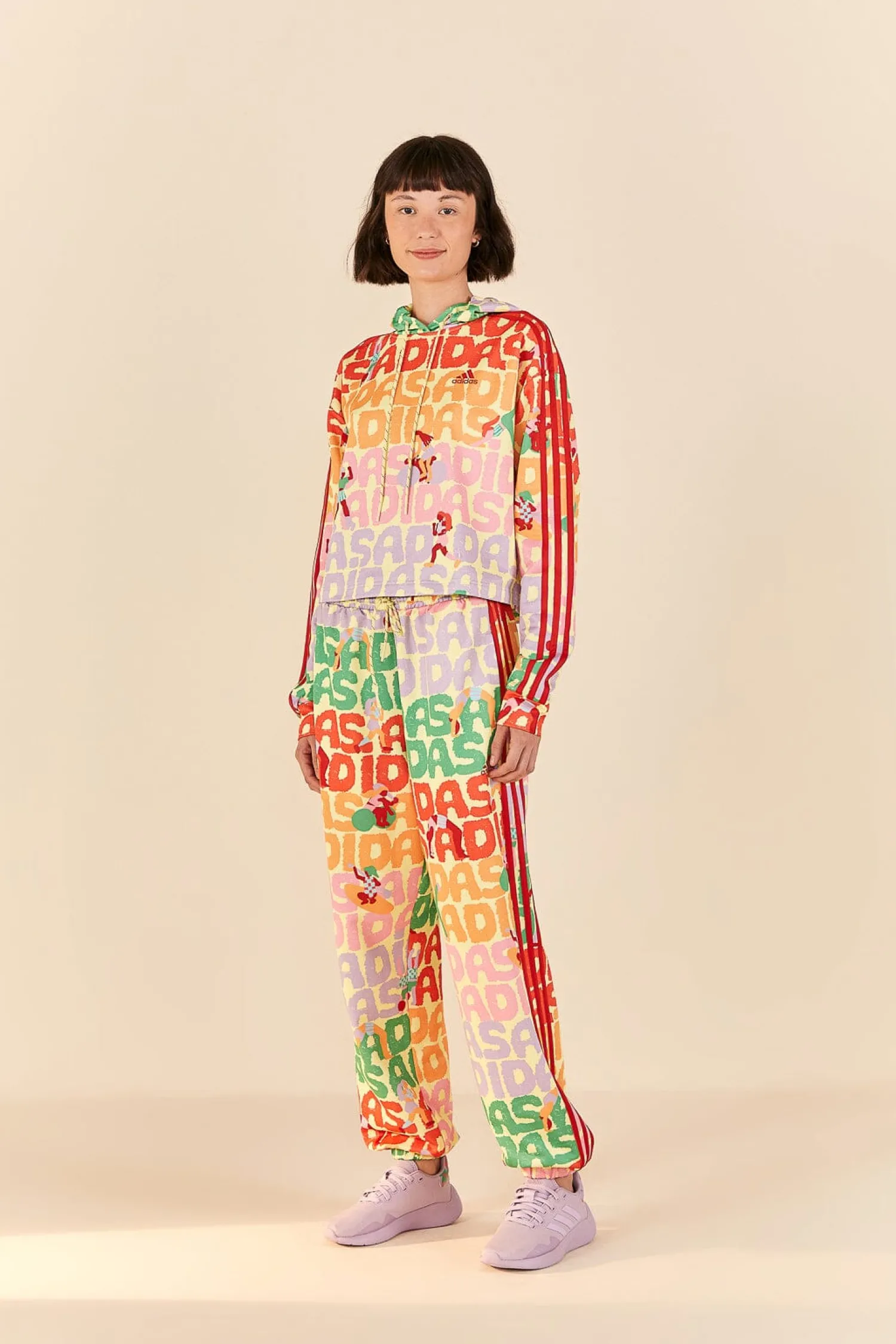 FARM Rio ADIDAS FARM HOODIE PEARL CITRINE