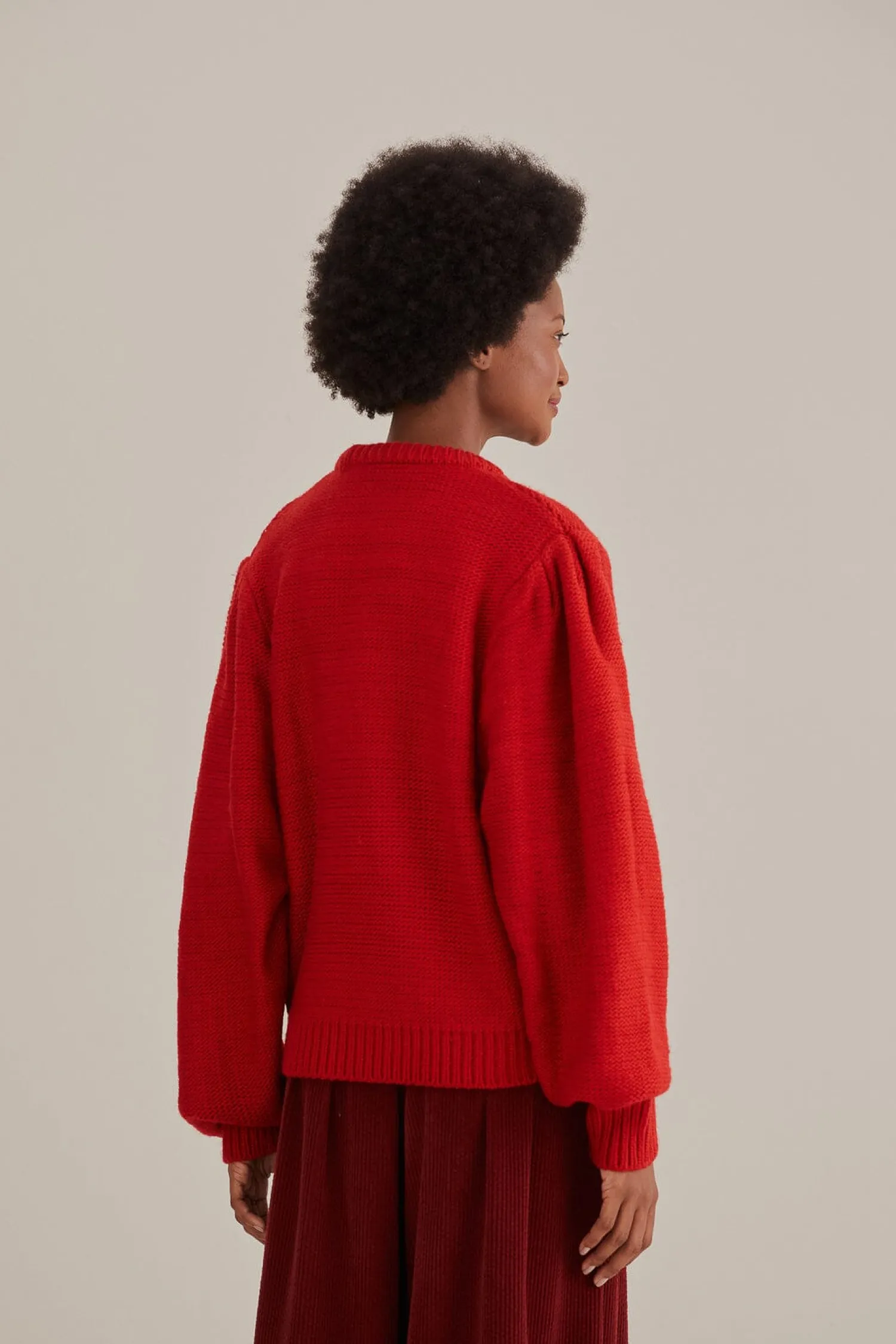 FARM Rio AMOUR EMBROIDERED KNIT SWEATER