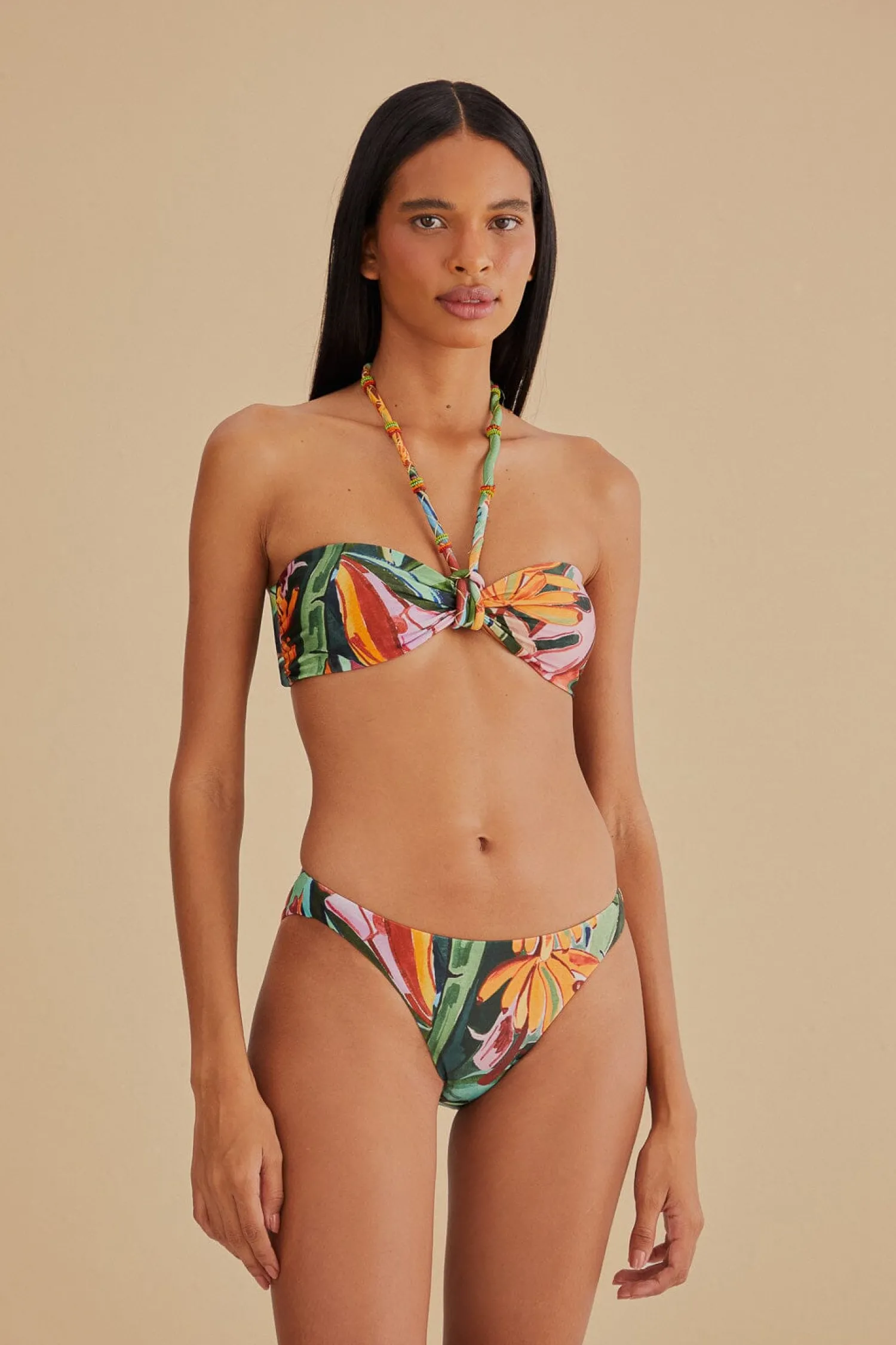 FARM Rio BANANA FOLIAGE BIKINI TOP