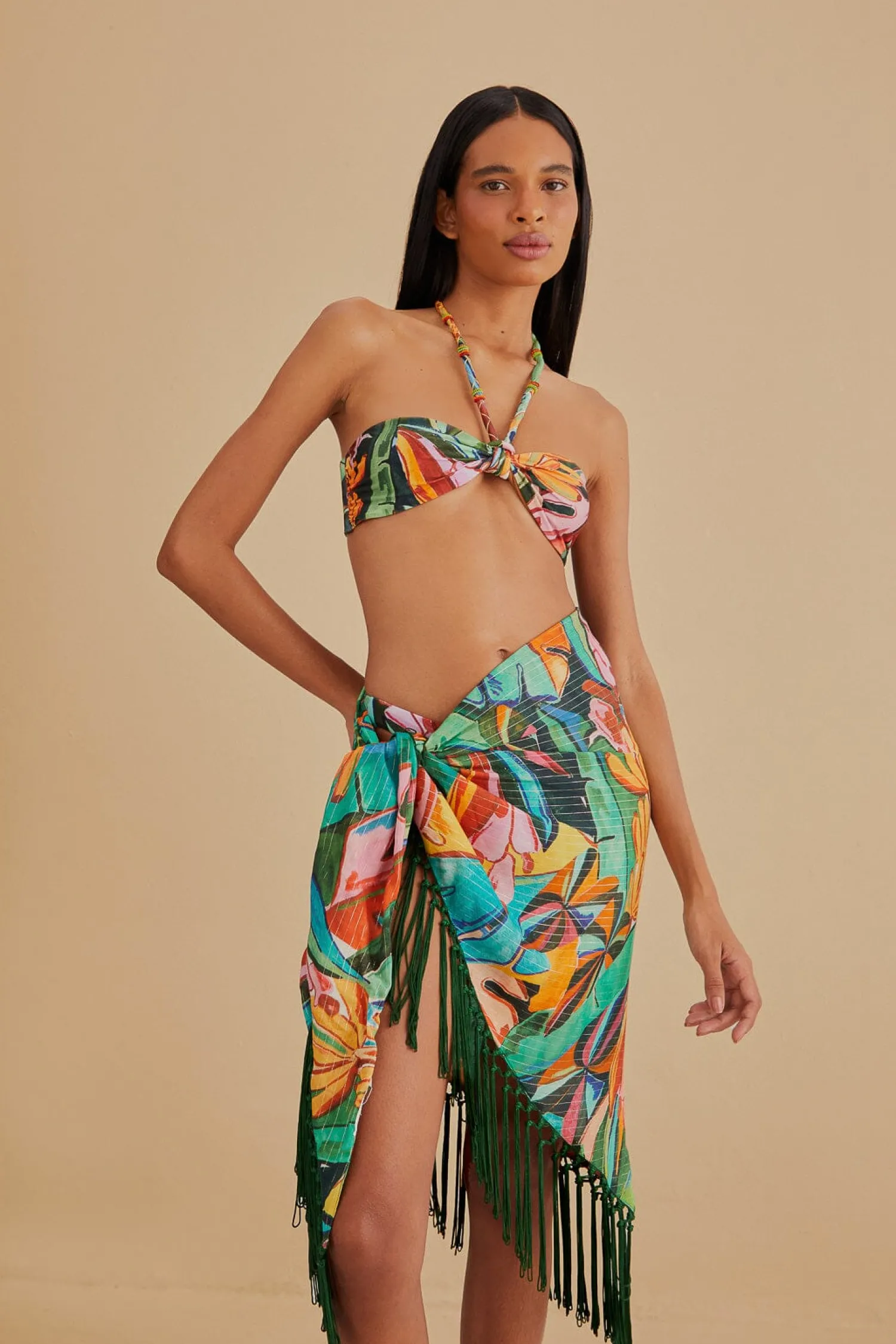 FARM Rio BANANA FOLIAGE SARONG