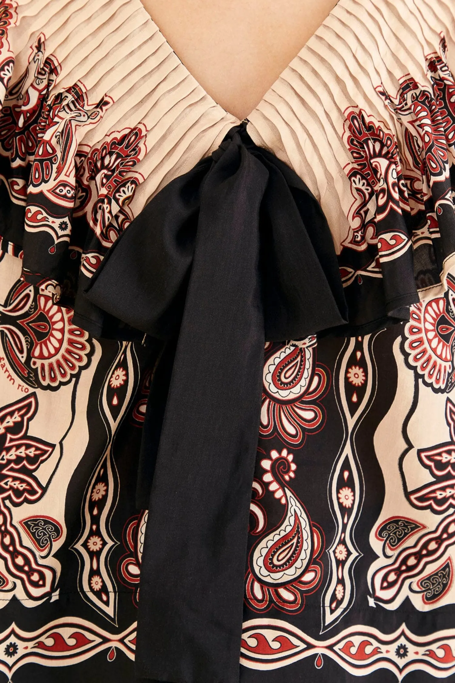 FARM Rio BLACK & WHITE SWEET MERMAIDS BLOUSE