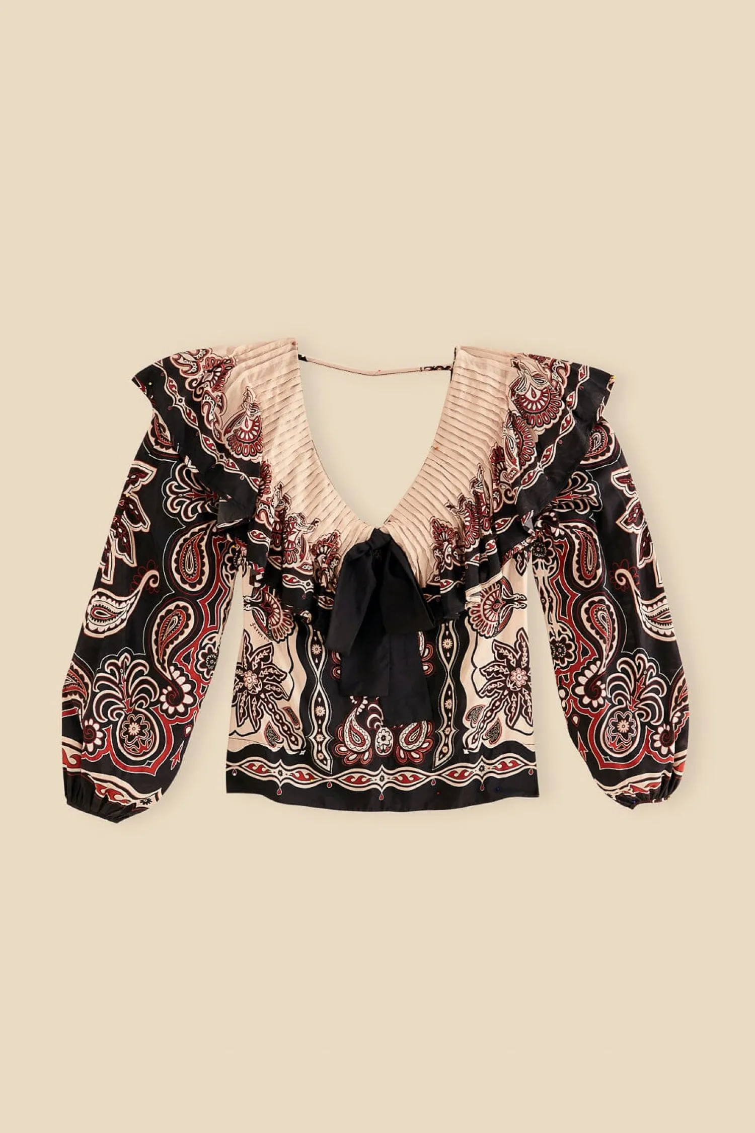 FARM Rio BLACK & WHITE SWEET MERMAIDS BLOUSE