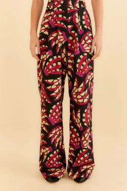 FARM Rio BLACK BANANA DOTS LOW WAISTED PANTS