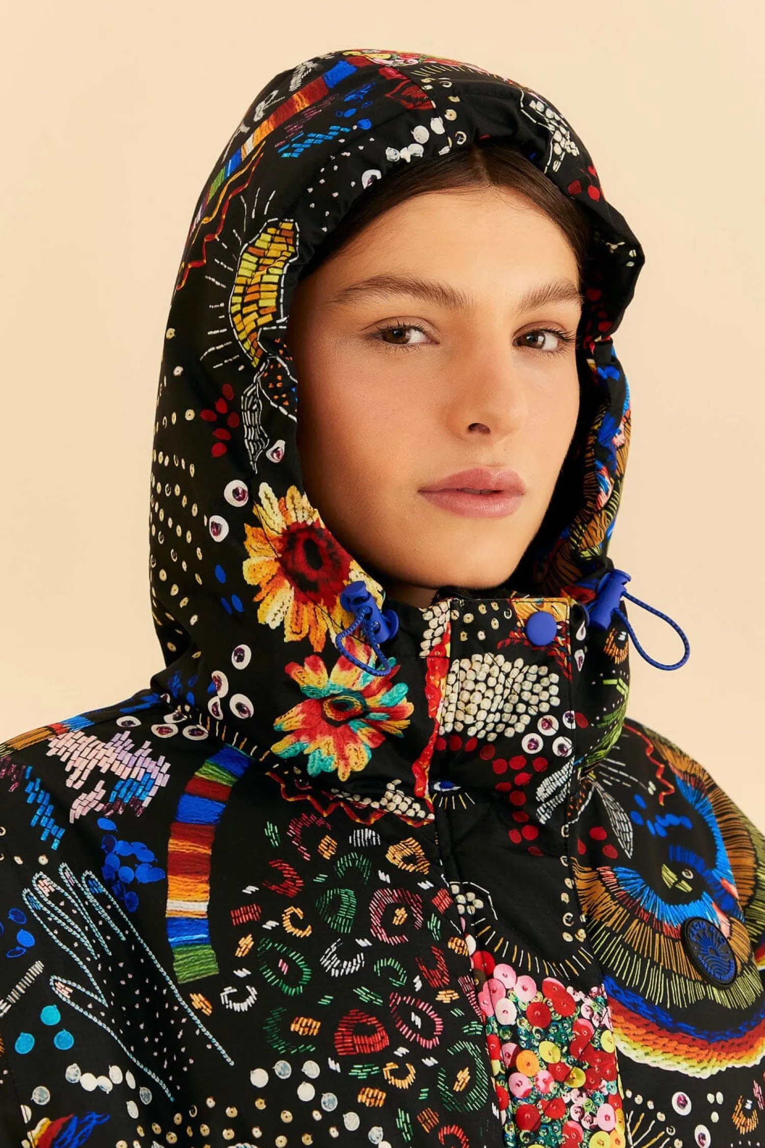 FARM Rio BLACK BOROGODO SKI JACKET