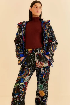 FARM Rio BLACK BOROGODO SKI PANTS