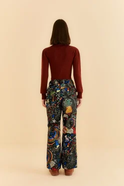 FARM Rio  BLACK BOROGODO SKI PANTS