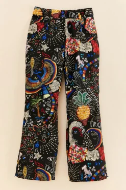 FARM Rio  BLACK BOROGODO SKI PANTS