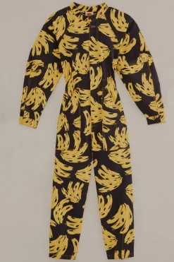 FARM Rio BLACK BOSSA BANANA JUMPSUIT