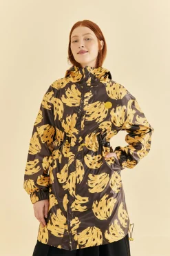 FARM Rio BLACK BOSSA BANANA RAINCOAT