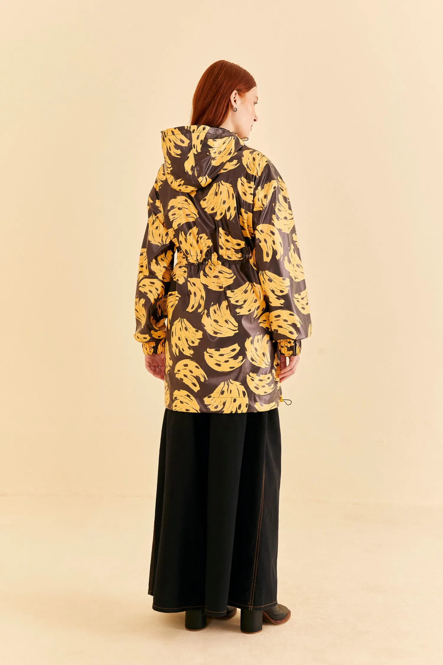 FARM Rio BLACK BOSSA BANANA RAINCOAT