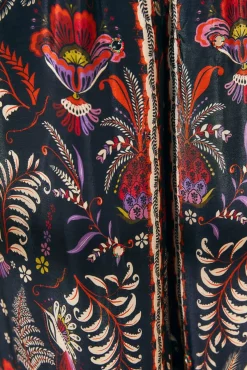 FARM Rio BLACK CLASSIC GARDEN MIRROR TRIM BLOUSE