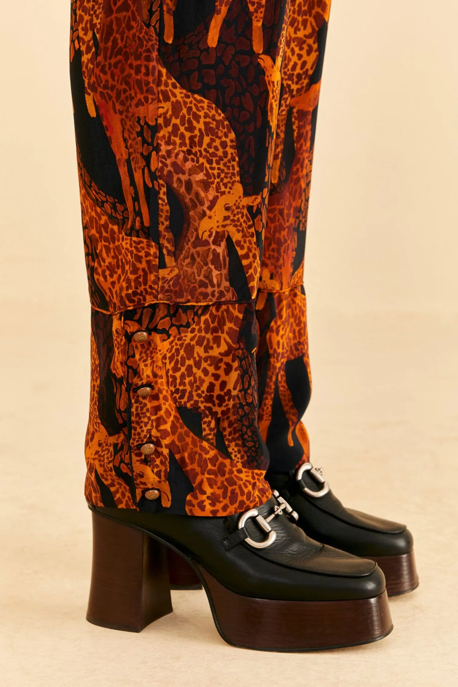 FARM Rio BLACK GIRAFFES PANTS