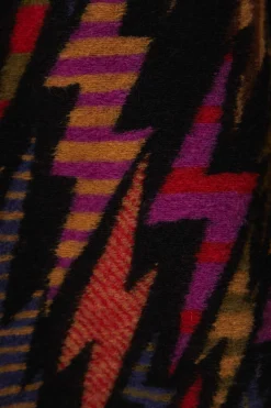 FARM Rio BLACK LIGHTNING MAXI FLEECE CARDIGAN
