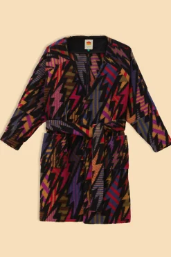 FARM Rio BLACK LIGHTNING MAXI FLEECE CARDIGAN