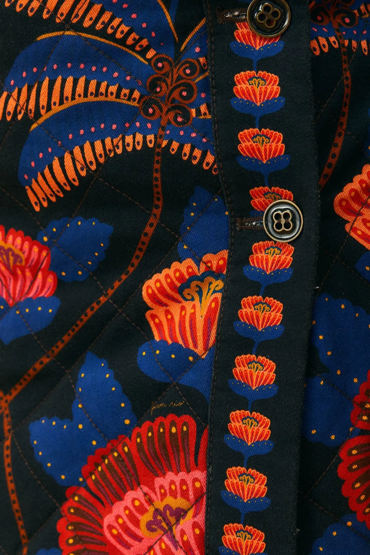 FARM Rio BLACK LIVING BLOOM MINI SKIRT