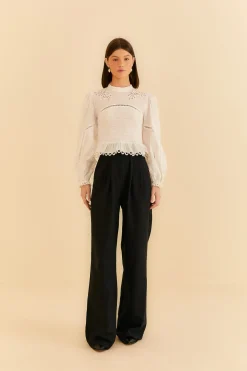 FARM Rio  BLACK LOW WAISTED PANTS