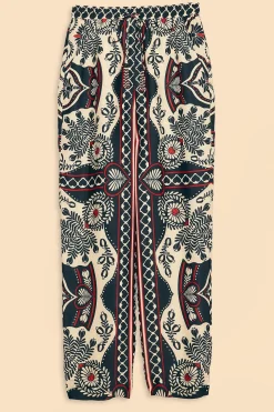 FARM Rio  BLACK PASSION SCARF PANTS