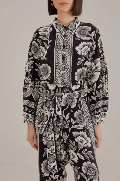 FARM Rio BLACK PINEAPPLE GARDEN JUMPSUIT