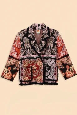 FARM Rio BLACK SWEET MERMAIDS KNIT BLAZER