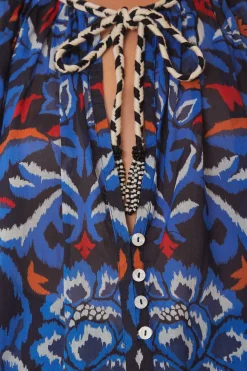 FARM Rio BLACK TOUCANS SCARF BLOUSE
