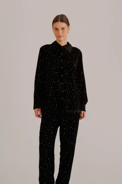 FARM Rio BLACK VELVET PANTS