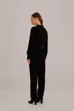 FARM Rio BLACK VELVET PANTS
