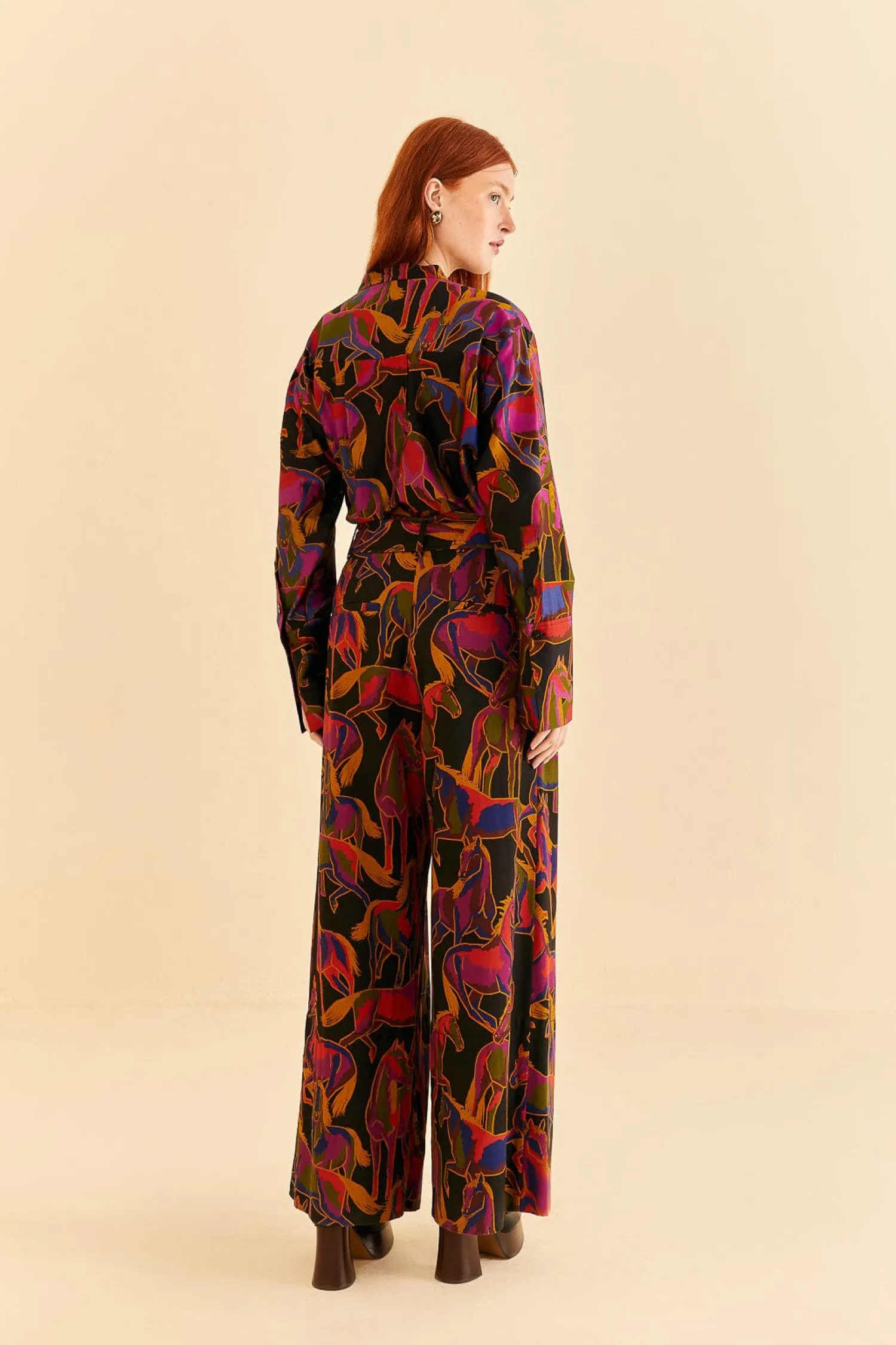 FARM Rio BLACK WILD HORSES PANTS
