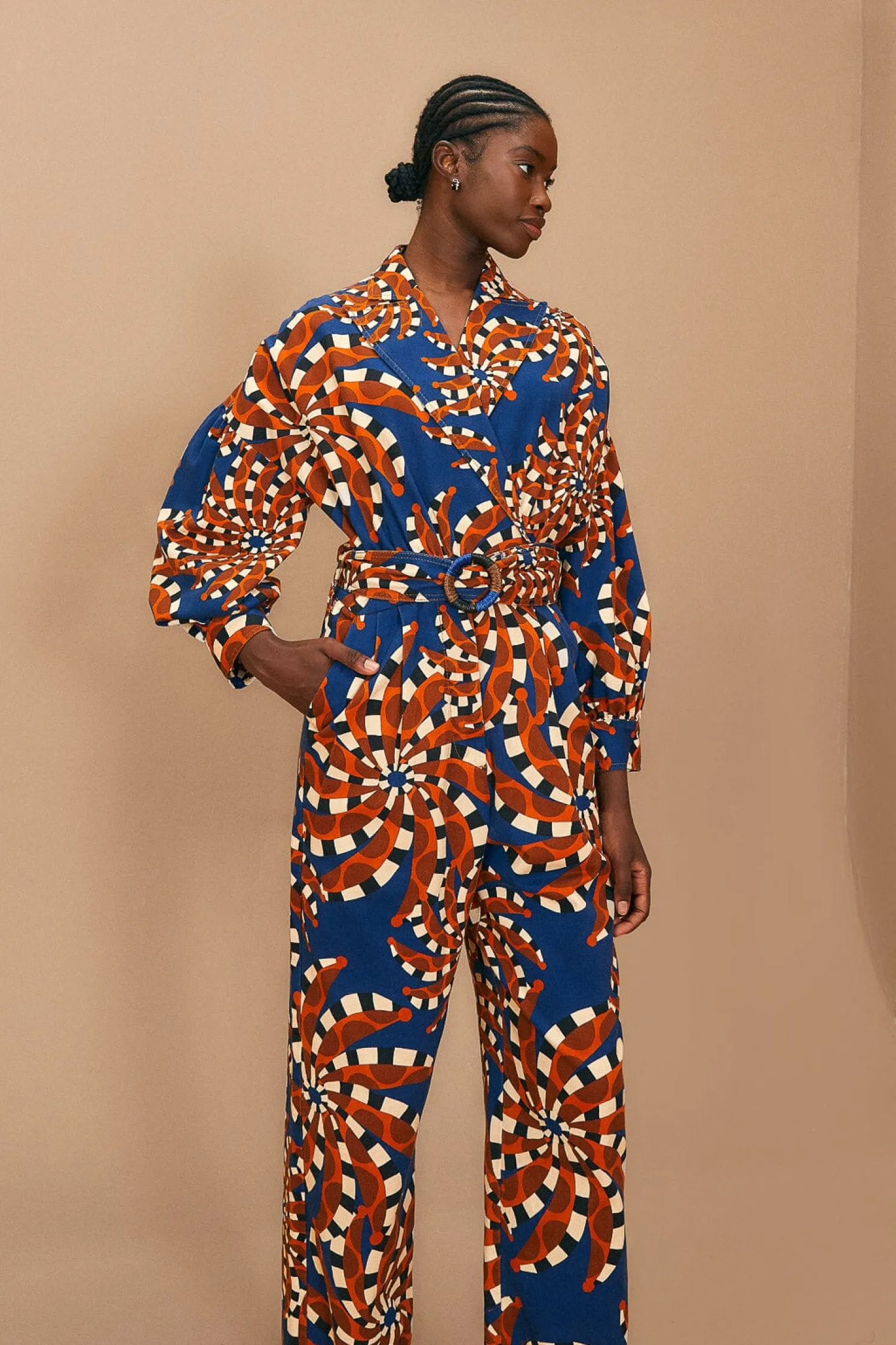 FARM Rio BLUE BANANADA JUMPSUIT