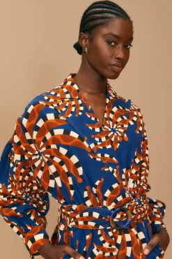 FARM Rio BLUE BANANADA JUMPSUIT