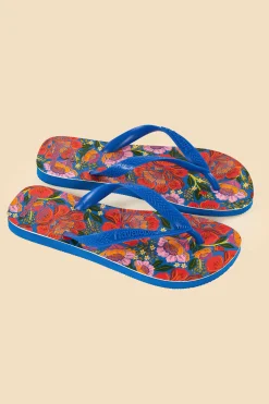 FARM Rio BLUE FLOWERS GARDEN HAVAIANAS SANDALS
