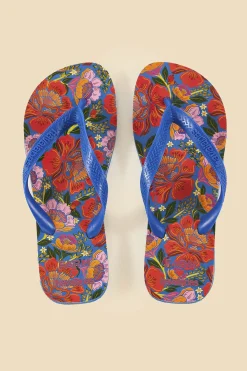 FARM Rio  BLUE FLOWERS GARDEN HAVAIANAS SANDALS