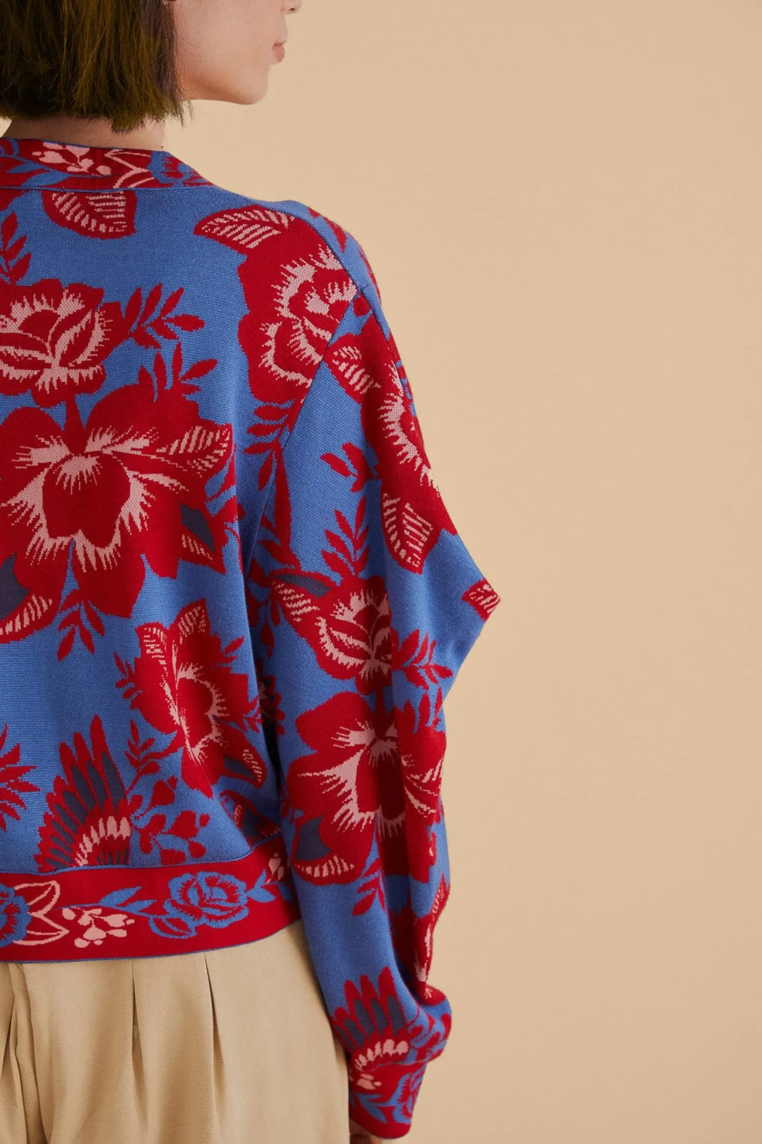 FARM Rio BLUE LACE GARDEN CARDIGAN