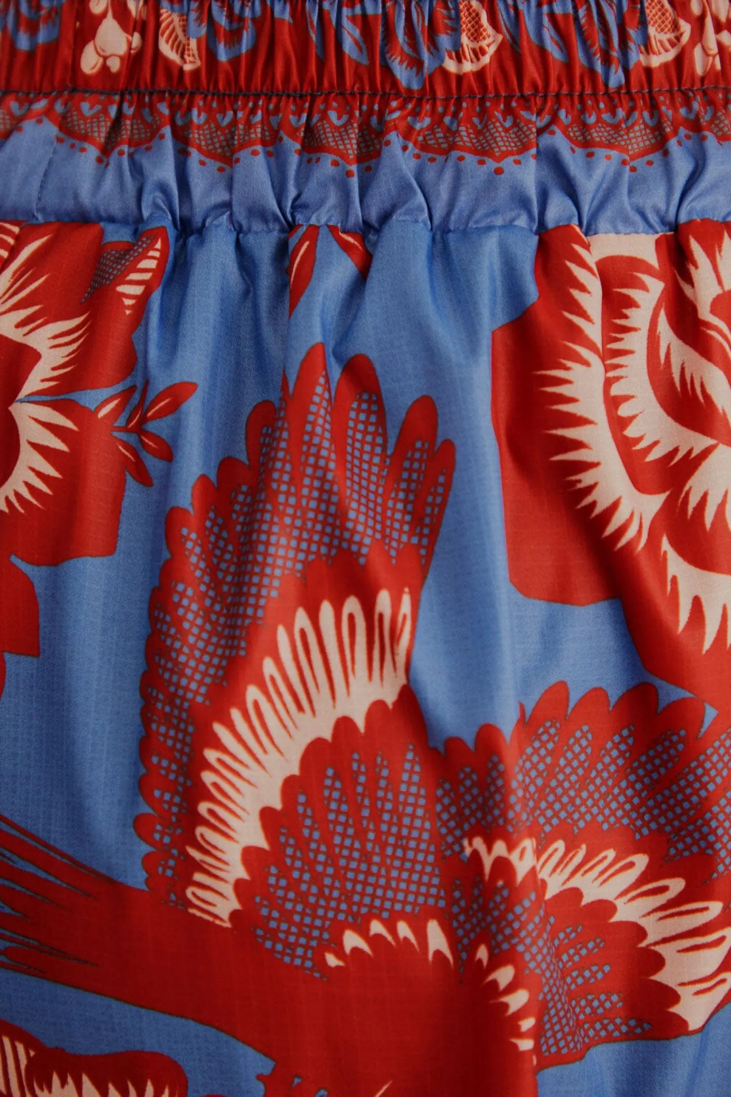 FARM Rio BLUE LACE GARDEN NYLON SHORTS