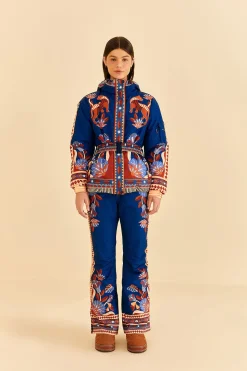 FARM Rio  BLUE NATURE BEAUTY SKI JACKET