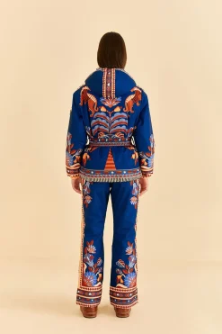 FARM Rio  BLUE NATURE BEAUTY SKI JACKET