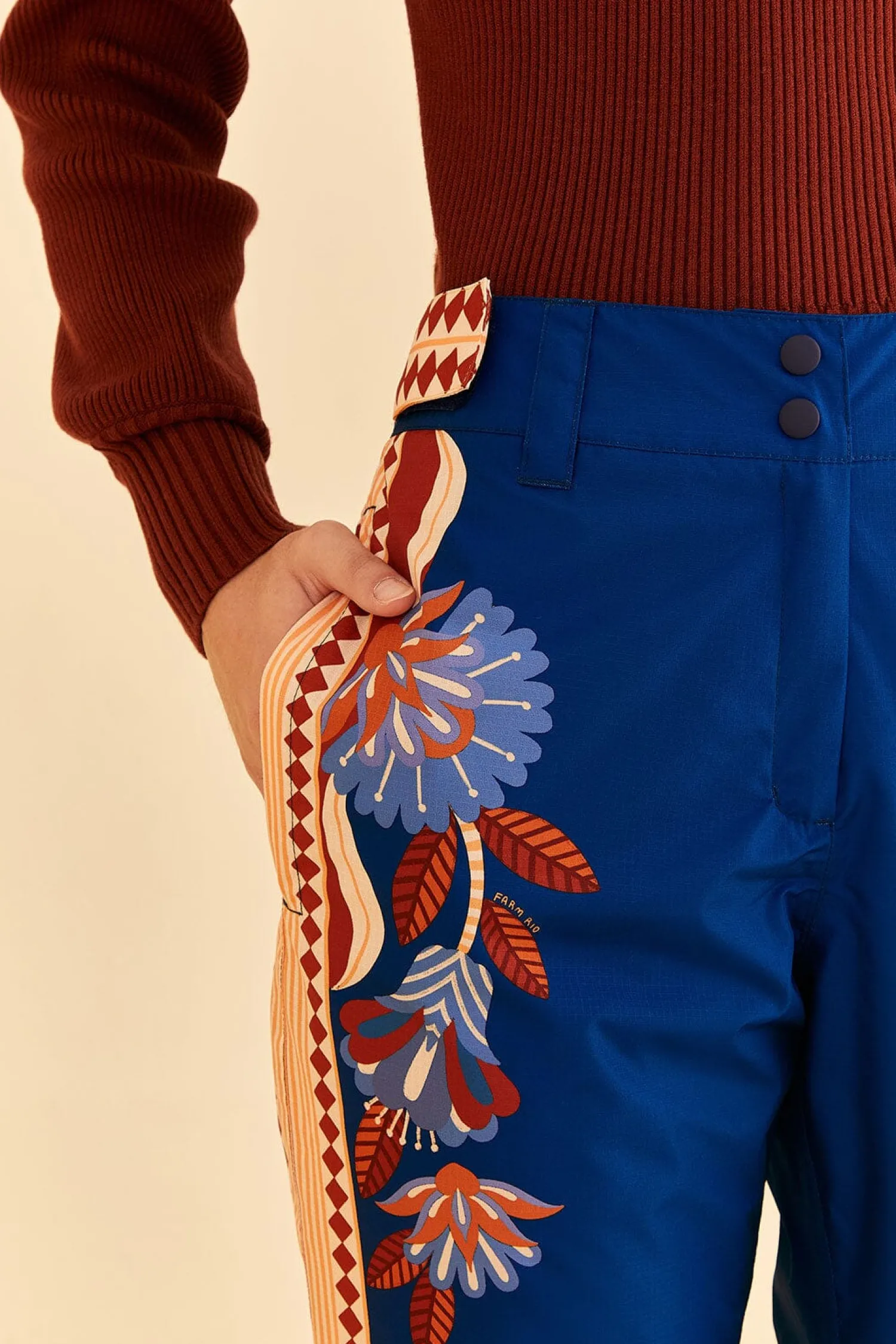 FARM Rio BLUE NATURE BEAUTY SKI PANTS