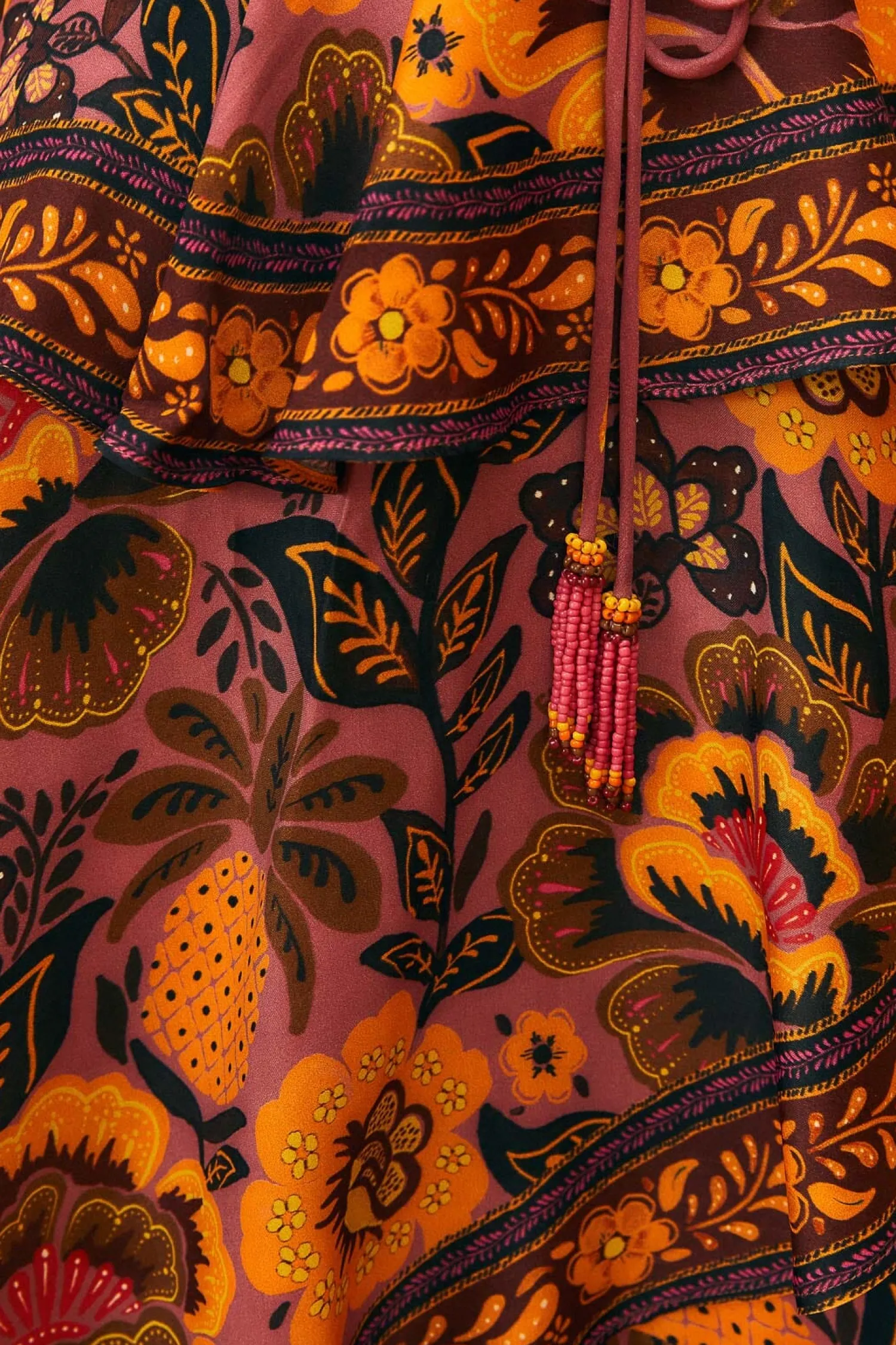 FARM Rio BLUSH GARDEN BLOOM MAXI DRESS