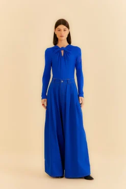 FARM Rio  BRIGHT BLUE LONG SLEEVE BODYSUIT