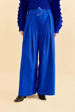 FARM Rio  BRIGHT BLUE TAILORED PANTS