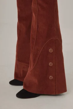 FARM Rio BROWN FLARE PANTS