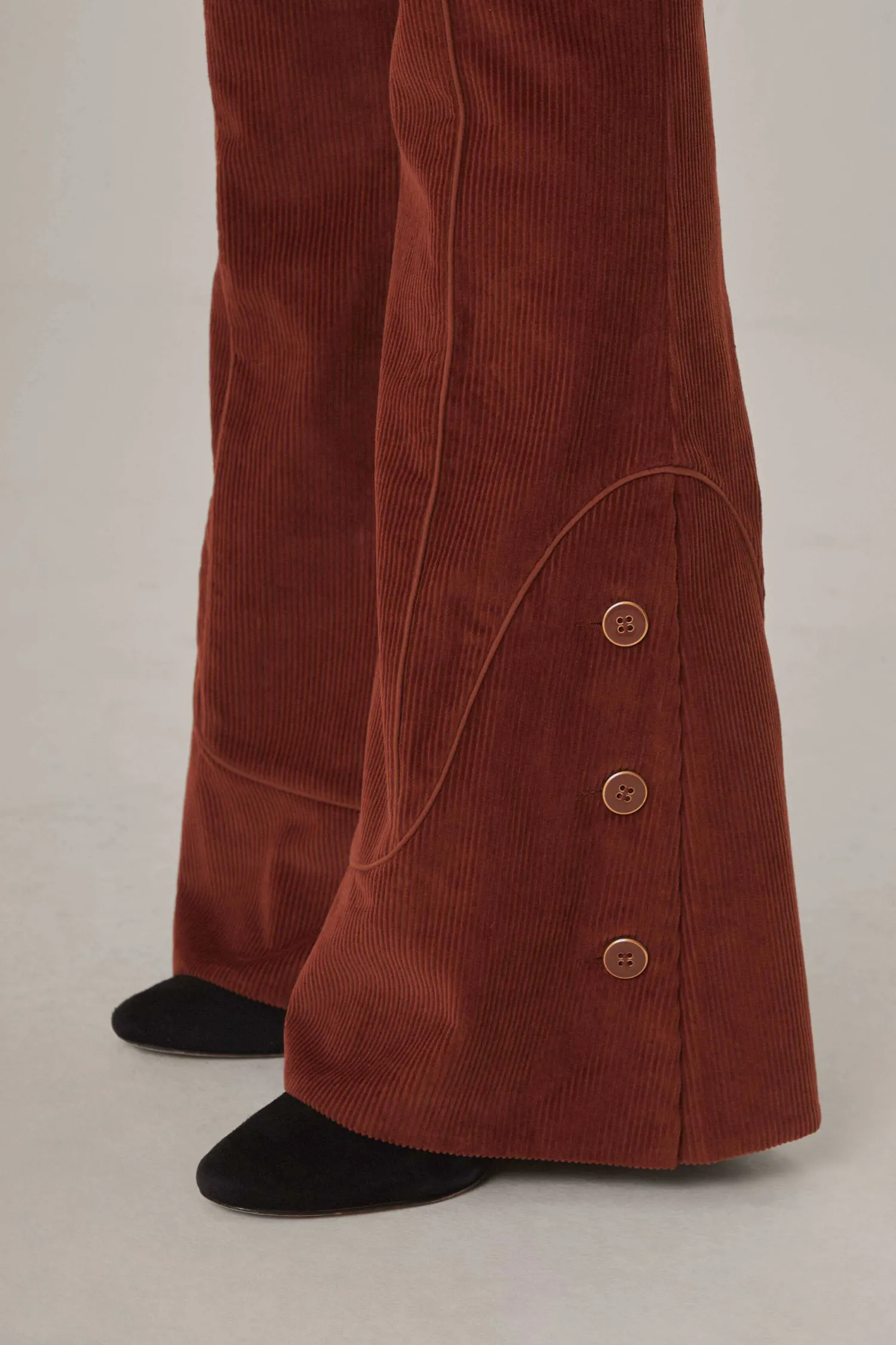 FARM Rio BROWN FLARE PANTS