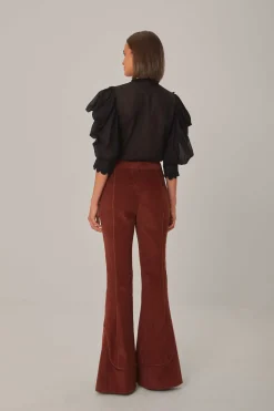 FARM Rio BROWN FLARE PANTS