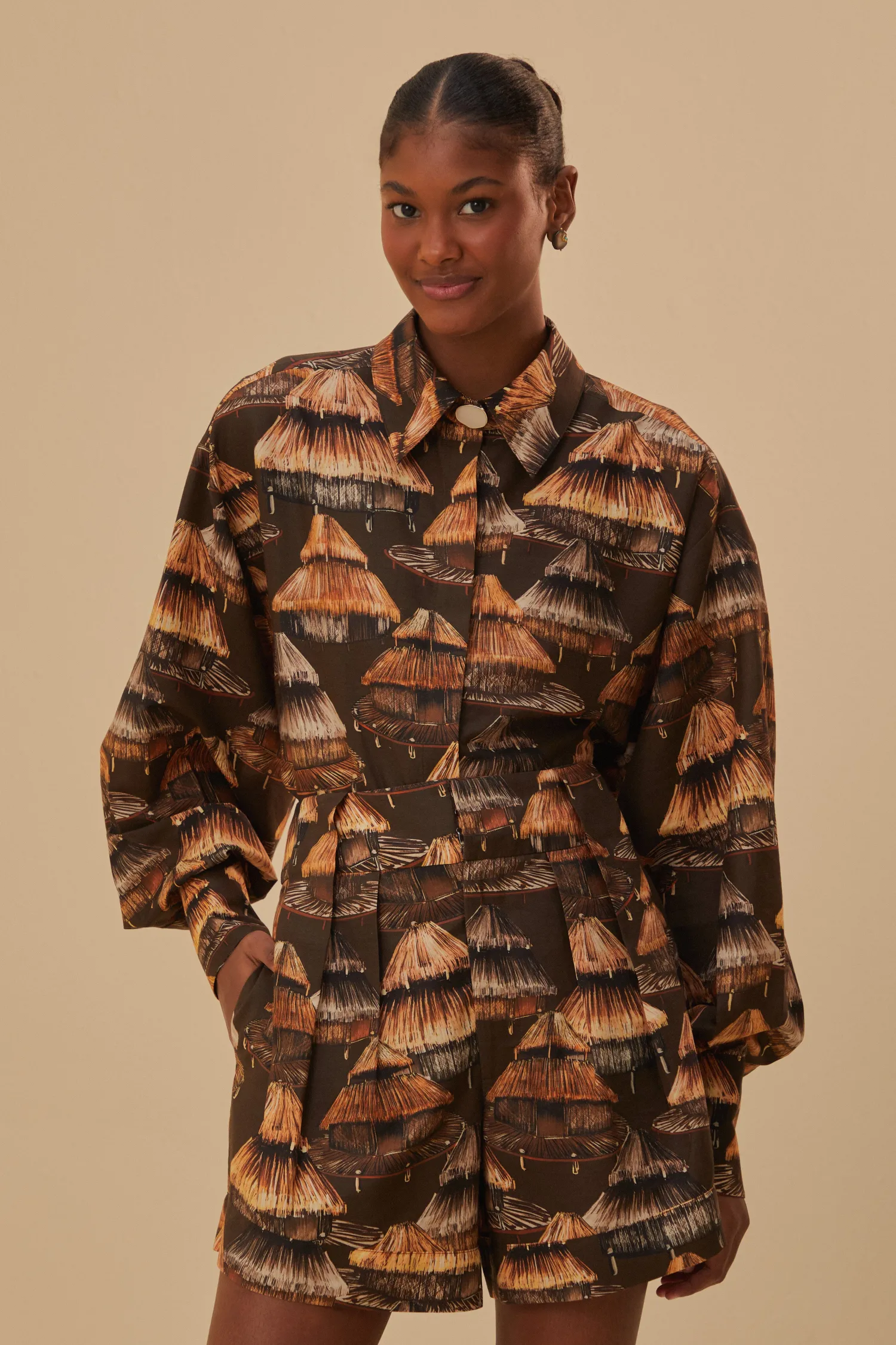 FARM Rio BROWN SHUHU SHORT