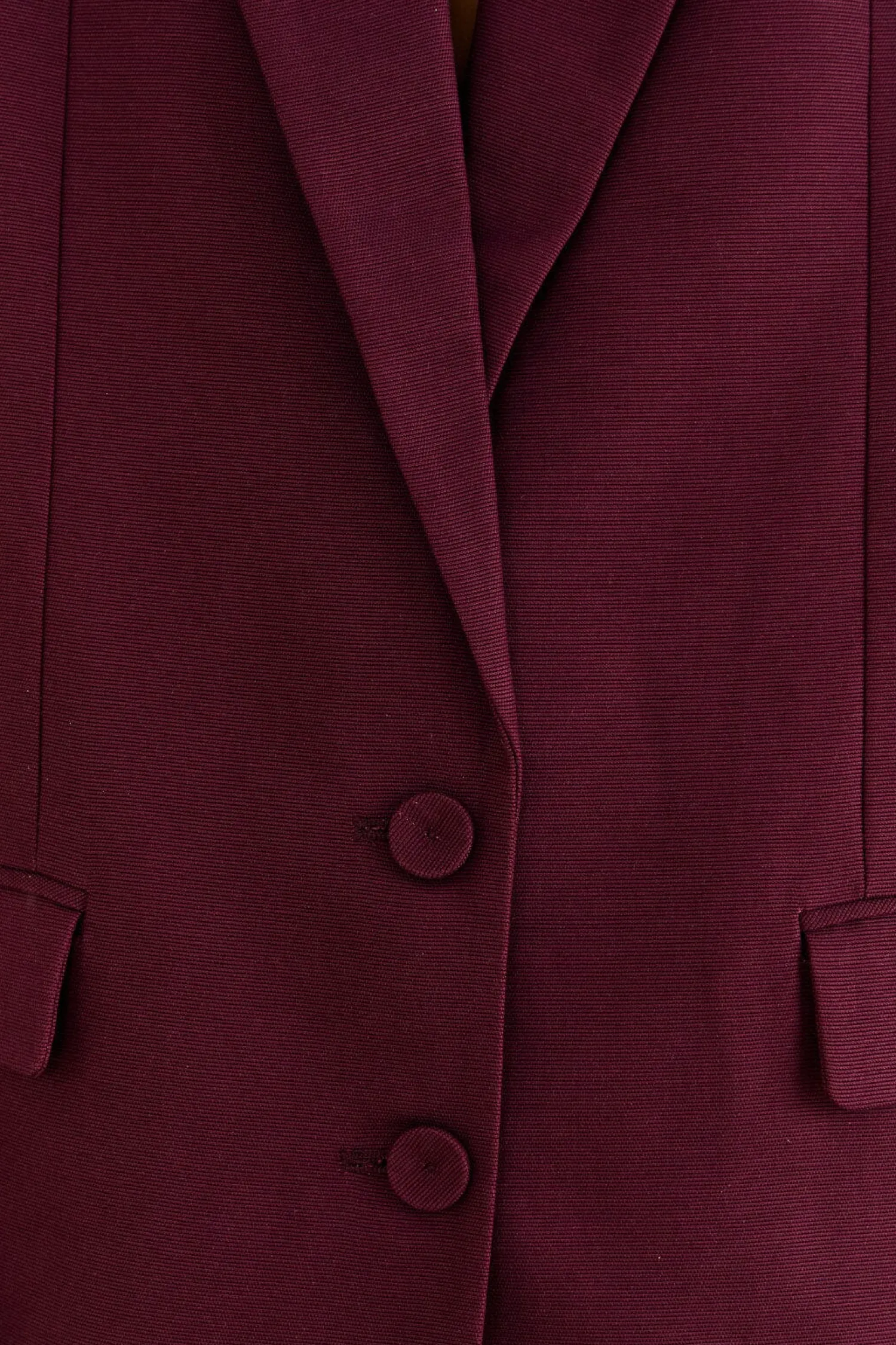 FARM Rio BURGUNDY STRAIGHT BLAZER