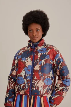 FARM Rio  CARIOCA TRICOT PUFFER JACKET