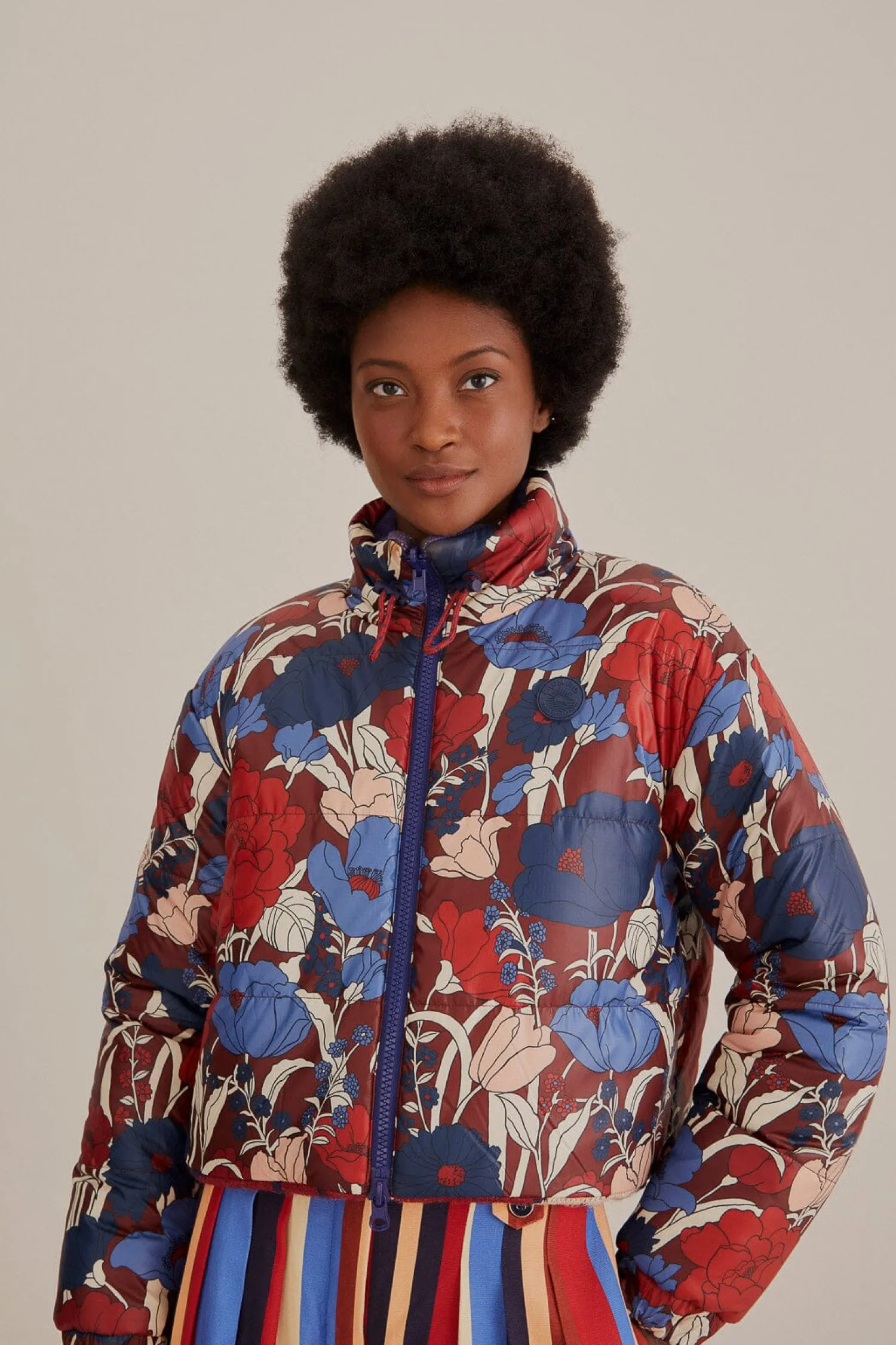 FARM Rio CARIOCA TRICOT PUFFER JACKET