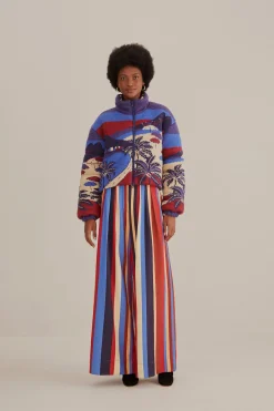 FARM Rio CARIOCA TRICOT PUFFER JACKET
