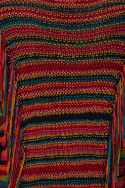 FARM Rio COLORFUL STRIPES KNIT CARDIGAN