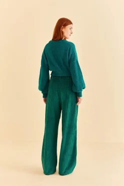 FARM Rio  EMERALD CORDUROY PANTS