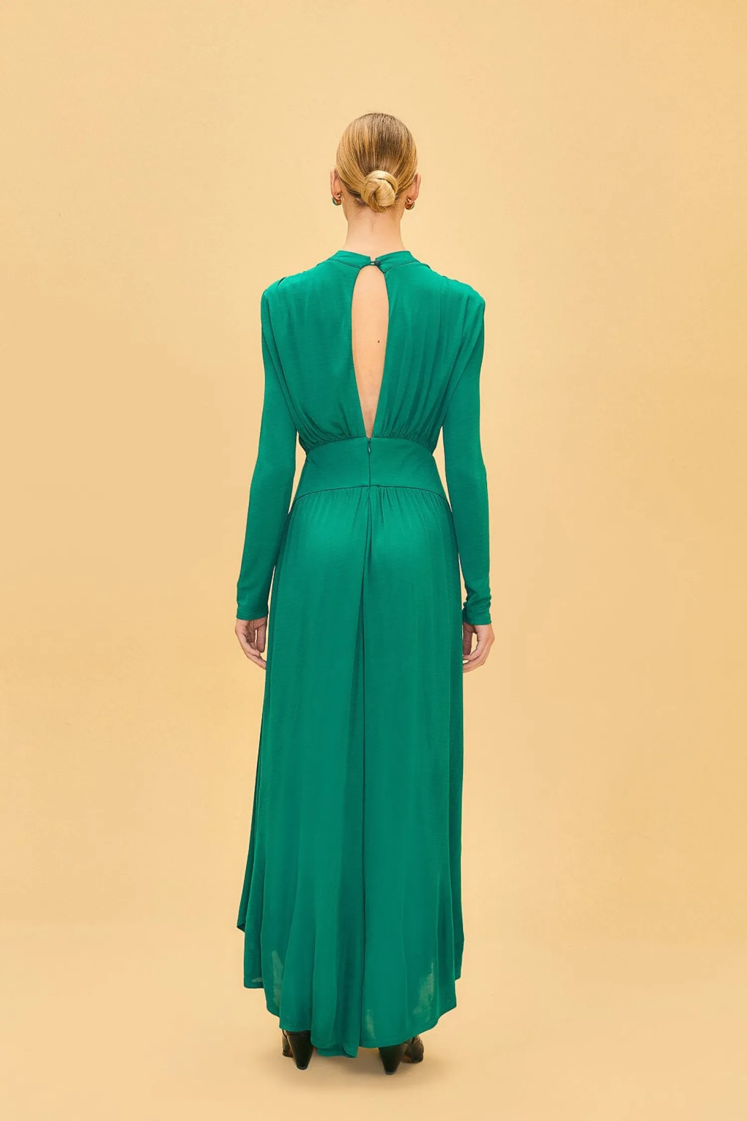 FARM Rio EMERALD HIGH NECK MAXI DRESS